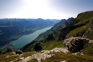 Walensee, un hermoso lago de Suiza