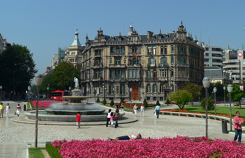 Descubrimos la plaza de Moyúa, una de las más bonitas de Bilbao