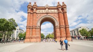 Uno de los emblemas de Barcelona, su espectacular Arco del Triunfo