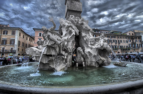La monumental Fuente de los Cuatro Ríos de Roma ¡Te va a impresionar!