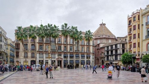 La Plaza de la Constitución de Málaga, una de las más antiguas de España