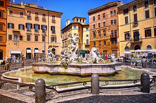 Visitamos la Plaza Navona, una de las más famosas de Roma