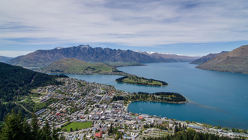 Queenstown. ciudades de Nueva Zelanda