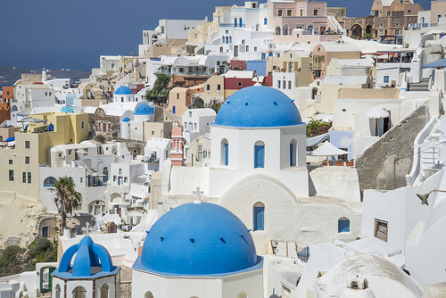 Oia. pueblos