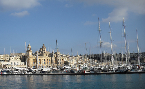 Yachts, The Grand Harbour, Valletta-Three Cities, Malta. puertos más hermosos