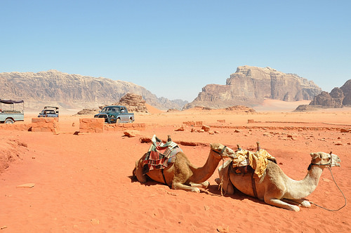 Jordanian desert landscape. desiertos más espectaculares