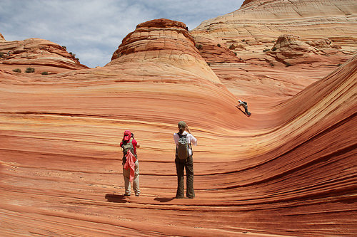 The Wave, North Coyote Buttes, Paria Canyon-Vermilion Cliffs Wilderness, Arizona, USA. lugares extraños
